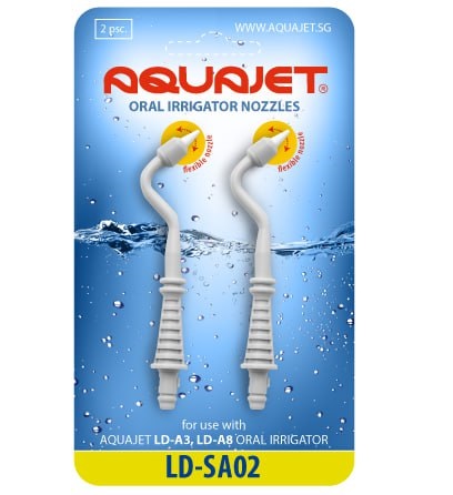 Насадка для ирригатора Aquajet ПАРОДОНТАЛЬНАЯ (2 шт) LD-SA02 для LD-A8