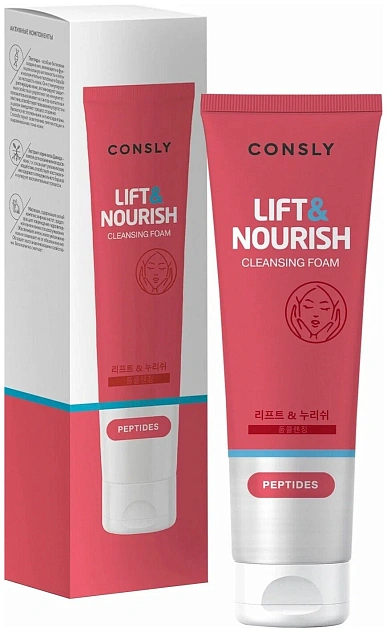 Пенка для умывания укрепляющая с пептидами CONSLY CNS FOAM, 120 мл