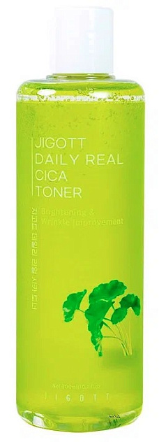 Тонер для лица с центеллой азиатской Jigott Daily Real Cica Toner, 300m