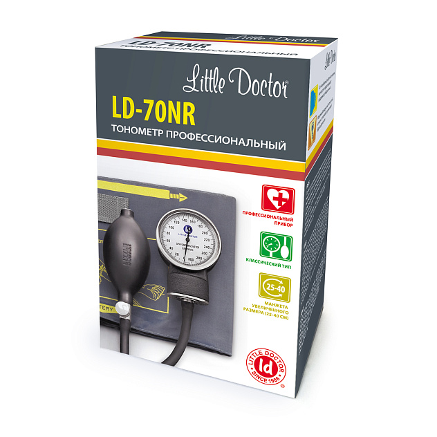 Тонометр механический LD70NR (25-40 см) манжета без скобы