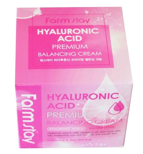 Крем для лица балансирующий с гиарулоновой кислотой FarmStay Hyaluronic Acid premium, 100г